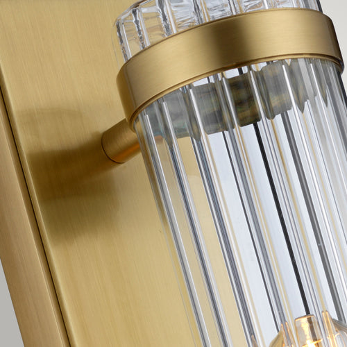 Wellington 1 Lichte Wandlamp Verouderd Messing IP44