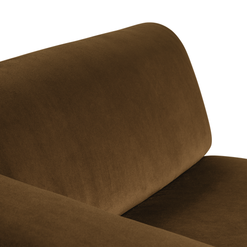 WOOOD chaise longue bank links Mojo Base - Velvet - H.geel - 74x112x162
