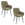 Housecraft Living Jez Eetkamerstoelen met armleuning Beige - Set van 2