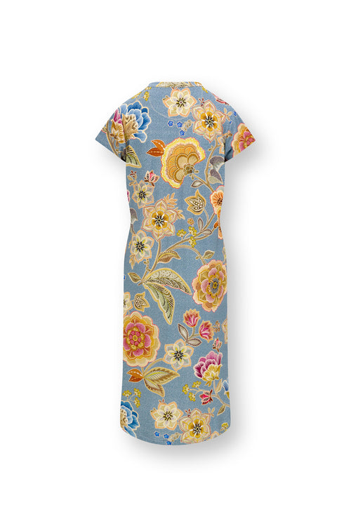 Pip Studio - Dalia Nachthemd - Dames - Matata - Blauw - XL - vtwonen shop
