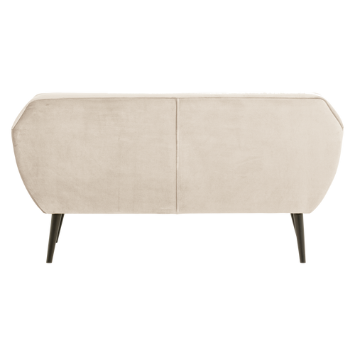 WOOOD bank 150 cm Rocco - Velvet - Off White - 75x150x82