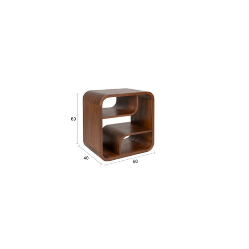 Zuiver Seven Kast/ Nachtkastje Walnoot Bruin