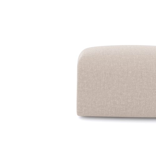 Sia Home - Poefs MYRA - Geweven stof - Beige - 75cm - vtwonen shop