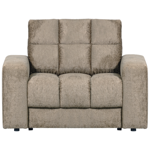 WOOOD fauteuil Second Date - Structure Velvet - Wheatfield - 78x103x99 - vtwonen shop