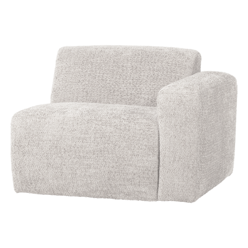 WOOOD 1-zits bank arm rechts Mojo Base - Wollig - Ecru - 74x105x97