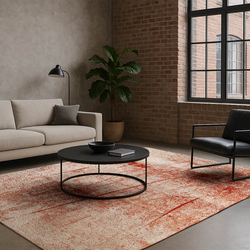 Lola&Moi vloerkleed Red Ochre - rood - 140x200cm - vtwonen shop