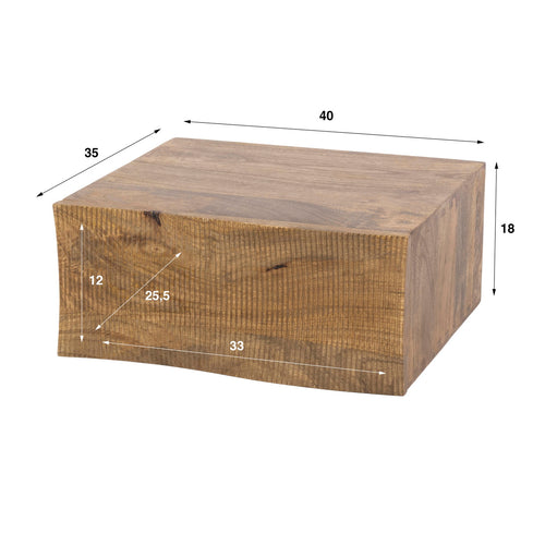 Giga Living Nachtkastje Ocean - Zand Hout - 35x40x18cm