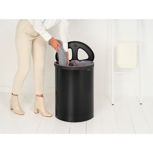 Brabantia Wasbox - 55L - selector - matt black - vtwonen shop