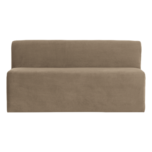 WOOOD eetbank 164 cm rugleuning Mojo Base - Velvet - Khaki - 83x164x76