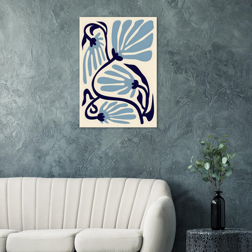 Artfulprints  Matisse – Ode to a turquoise flower   poster 50x70 cm - vtwonen shop