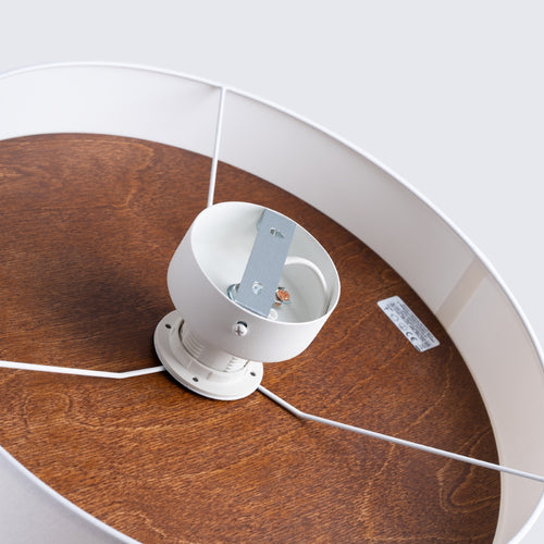 Sollux Lighting Plafondlamp TELESTO wit/donkerbruin - 35x35x20cm