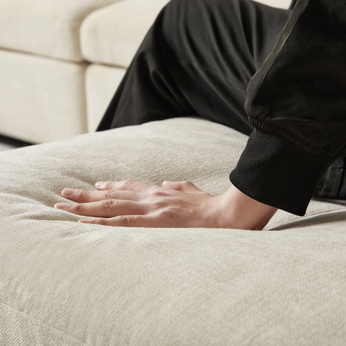 Sia Home -  NEST - Zacht aanvoelende geweven stof - Beige - 214cm