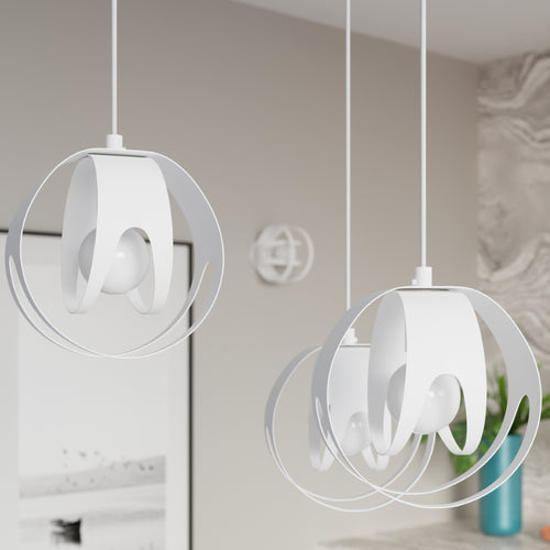 Sollux Lighting Hanglamp TULOS 3P wit - 30x30x117cm