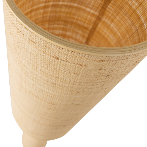 WOOOD vloerlamp Ø 30 cm Syro - Raffia - Naturel - 130x30x30