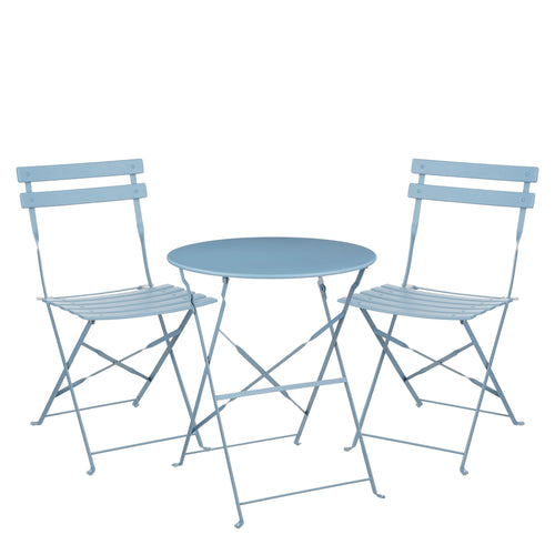 Mica Decorations  Laurence Bistroset - Set van 3 - Metaal - Lichtblauw