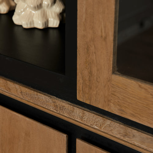 Starfurn  vitrinekast RichWood - bruin - 45x160x200cm - vtwonen shop