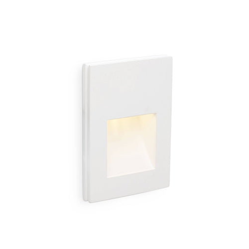 Faro Plas-3 - LED 1 Light Indoor Wandinbouwlamp Wit Gips