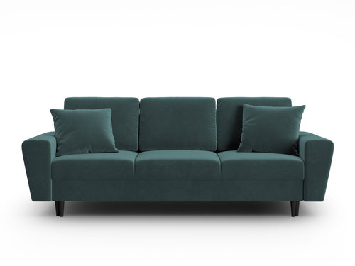 Cosmopolitan Design Slaapbank met opbergdoos Kyoto 3-zits, flueel olie - 100x235x88cm