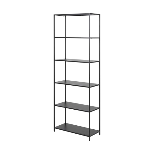 Lisomme Roy metalen open kast zwart - 69 x 185 cm - vtwonen shop