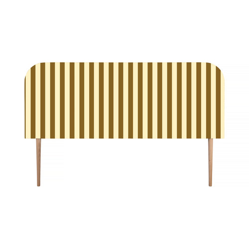 Gestoffeerd fluwelen hoofdbord met strepen 160x97cm