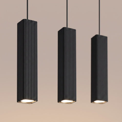 Sollux Lighting Hanglamp RAYO 3L zwart - 45x6x98cm