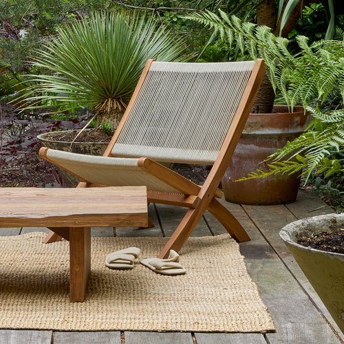 Raw Materials lounge tuinstoel Rope - Naturel - vtwonen shop