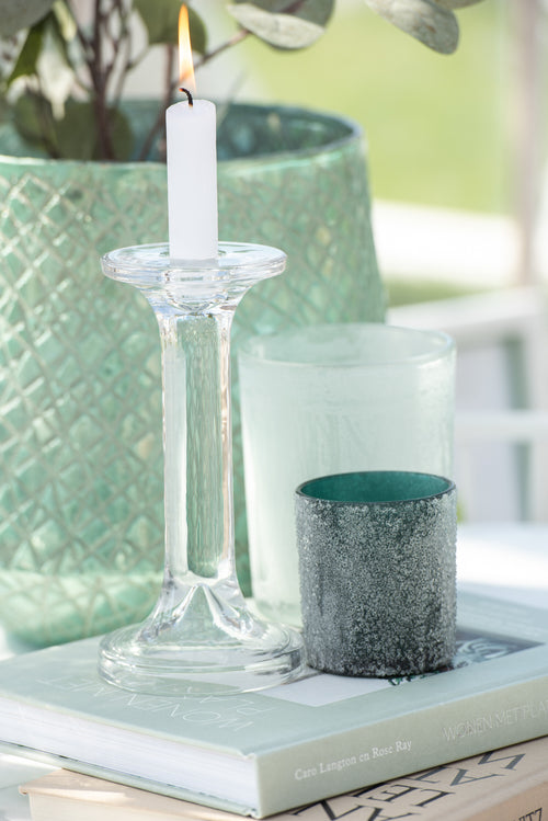 J-Line kandelaar Effen - glas - transparant - large - vtwonen shop