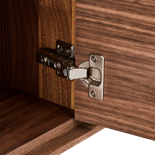 Furnhouse 4-deurs dressoir Tokyo - Amerikaanse walnoot - MDF, Amerikaans walnootfineer - 45x205x82