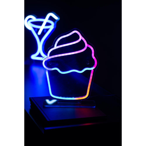 Leitmotiv tafellamp Colour Changing Cupcake - multicolor - 21.7x21.7x29.3cm - vtwonen shop