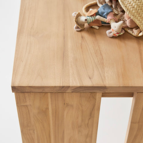 Tikamoon Kinderbureau van massief teak - Naturel