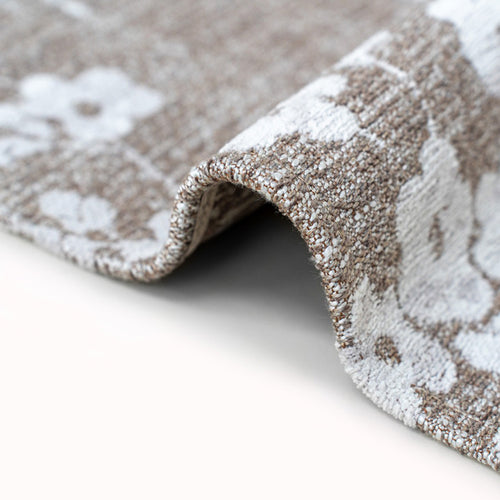 Louis De Poortere binnen & buiten machinewasbaar vloerkleed Sakura van 70% gerecycled PET - grijs - 170x235cm