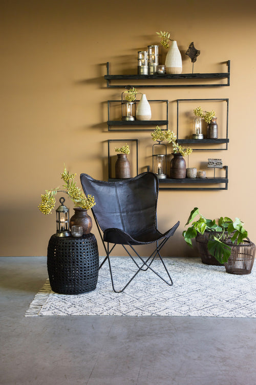 Light & Living wandplank MADDISON - 80x15x24cm - zwart