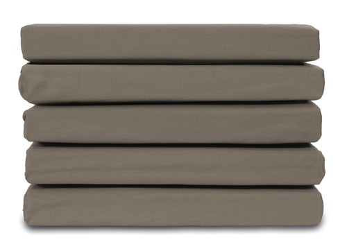 Ten Cate hoeslaken - 100% katoensatijn - 90x220 - taupe - vtwonen shop