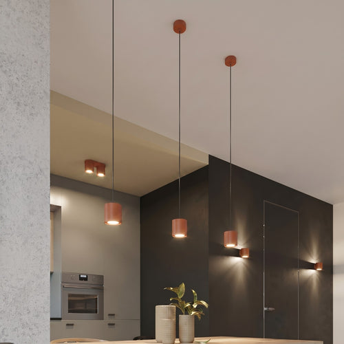 Sollux Lighting Plafondlamp ORBIS 2 rode oker - 26x10x12cm