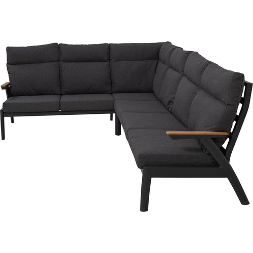 Lesli Living loungebank Florence - antraciet - 200x85x94cm