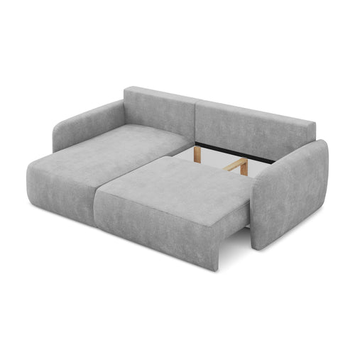 LaMiaSofa hoekbank links Corle - chenille stof - lichtgrijs - 207x148x86