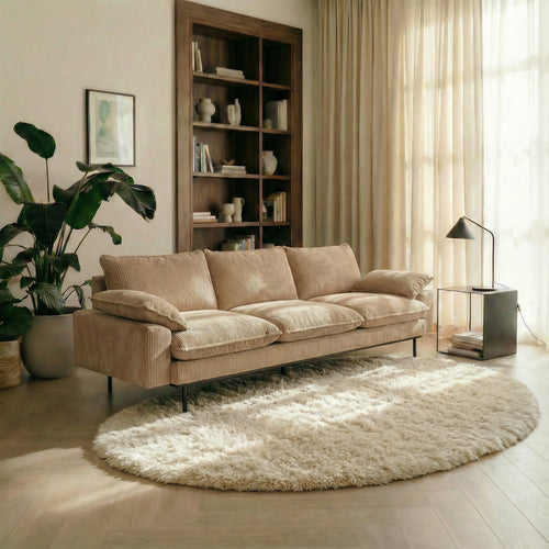 Mrcarpet Organisch Hoogpolig vloerkleed Beige/wit Nesto 240 x 340cm - vtwonen shop