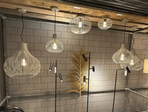 Freelight hanglamp Aglio - 1 lichts - 48  x 150   cm - creme - vtwonen shop