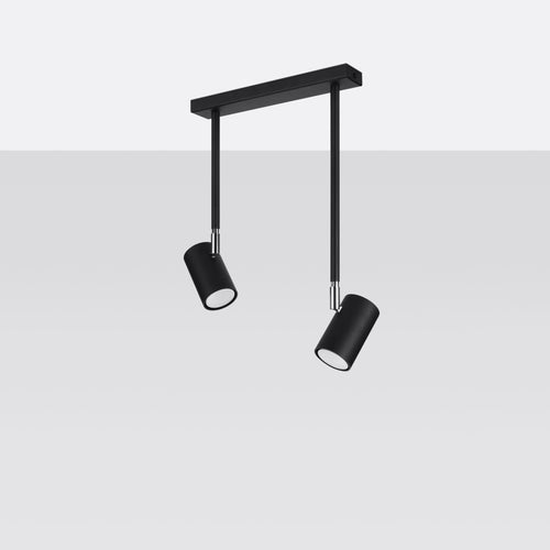 Sollux Lighting Plafondlamp NORANO 2 zwart - 30x10x43cm