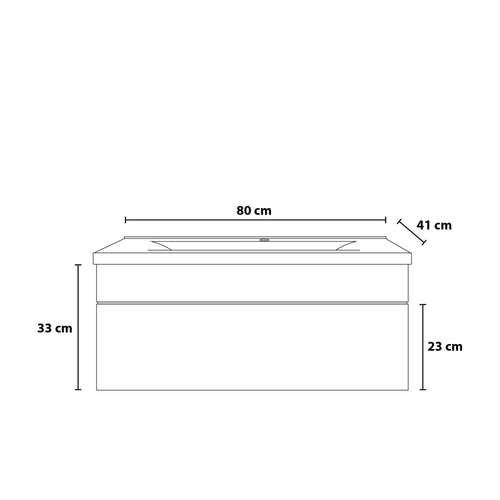 Home Deluxe Badkamermeubel WANGEROOGE BIG Black S