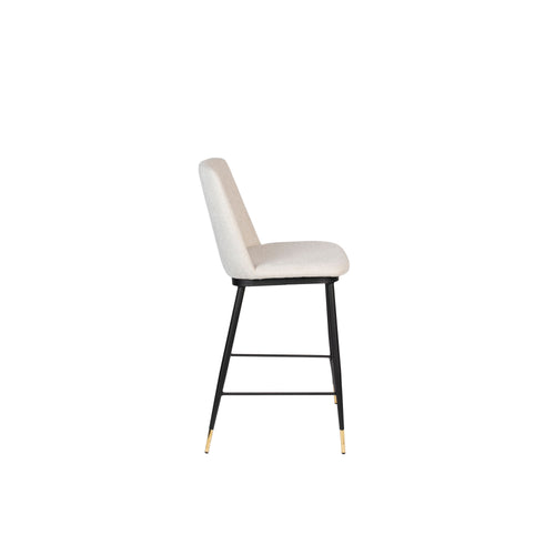 Housecraft Living Lionel Barkrukken rugleuning 65 cm Beige - Set van 2