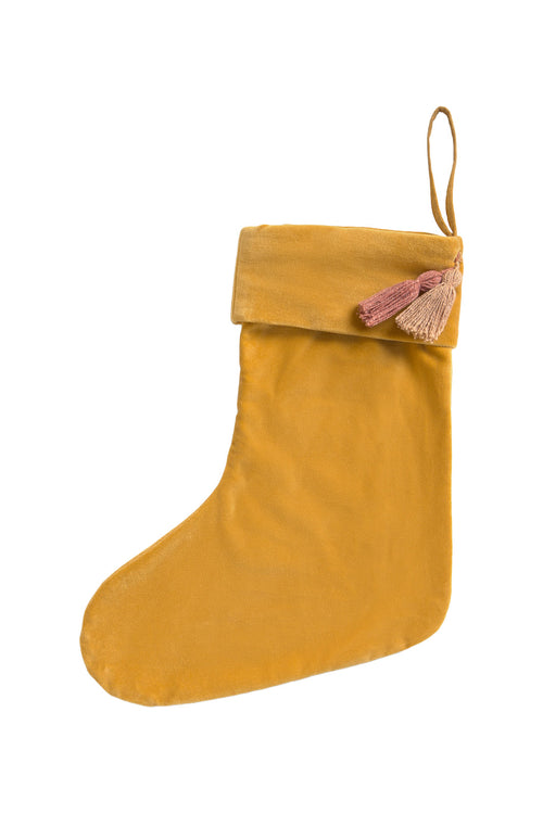 Calma House Kerstornament Velour - Mosterd - 40x33
