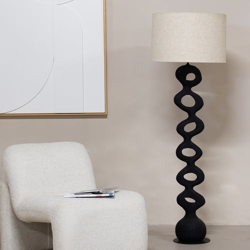 Giga Meubel Vloerlamp Savio - Zwart - vtwonen shop