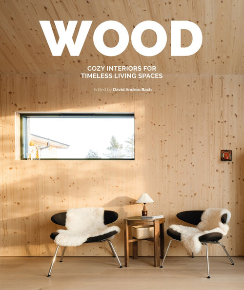 New-Mags koffietafelboek Wood - Cozy Interiors for Timeless Living Spaces - bruin - 24.5 x 2.5 x 28 - vtwonen shop