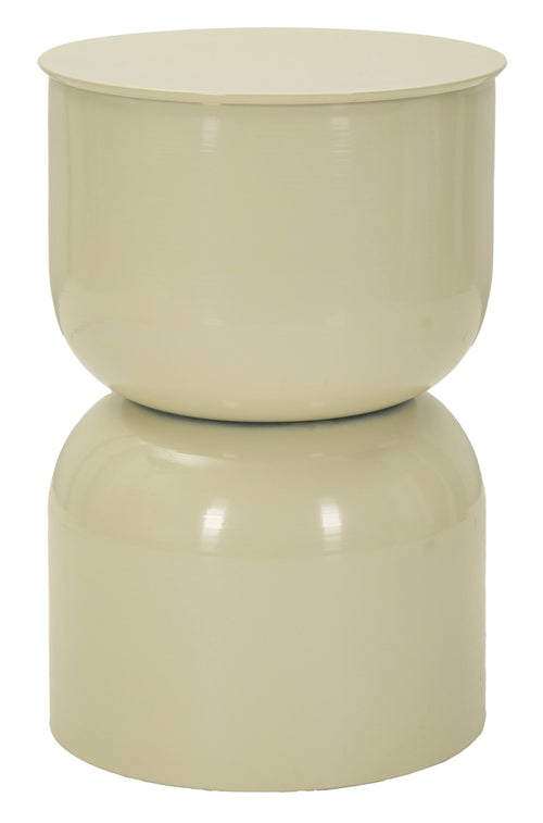 Mauro Ferretti bijzettafel - Ø 31x46 cm - crème