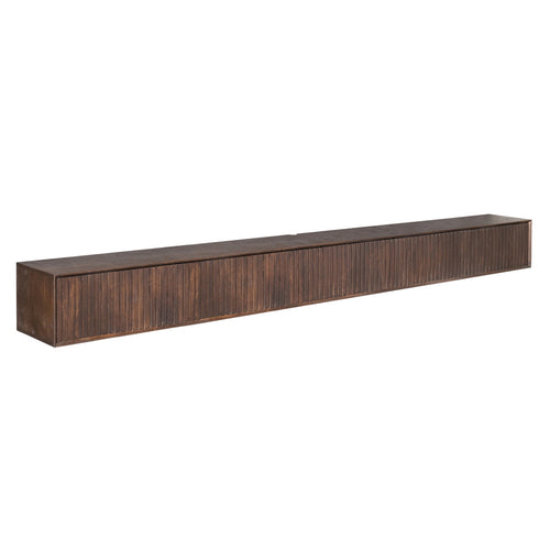 StarFurn Tv-meubel Madison - Zwevend Bruin Hout - 280x35x30cm