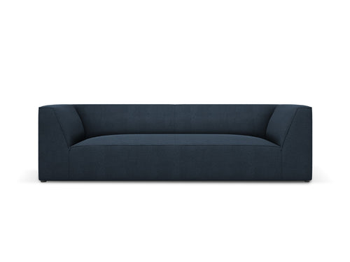 Micadoni Bank Ruby 3-zits, structurele stof, marineblauw - 93x232x69cm