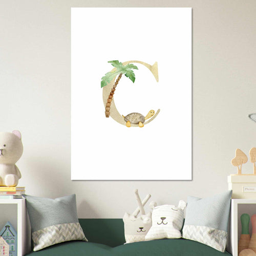 Artfulprints  Letter C kindernaam   poster 30x40 cm - vtwonen shop