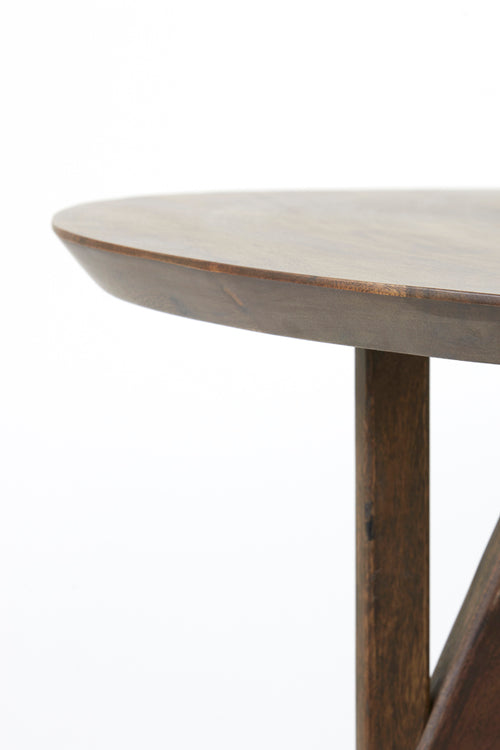 Light & Living eettafel QUENZA - Ø120x76cm - bruin - vtwonen shop