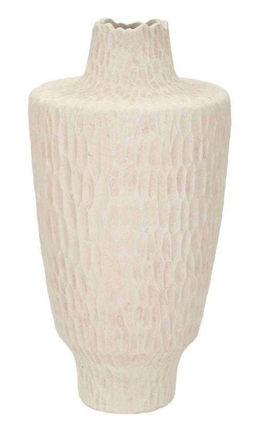 Mauro Ferretti vaas - 29,5x57 cm - crème